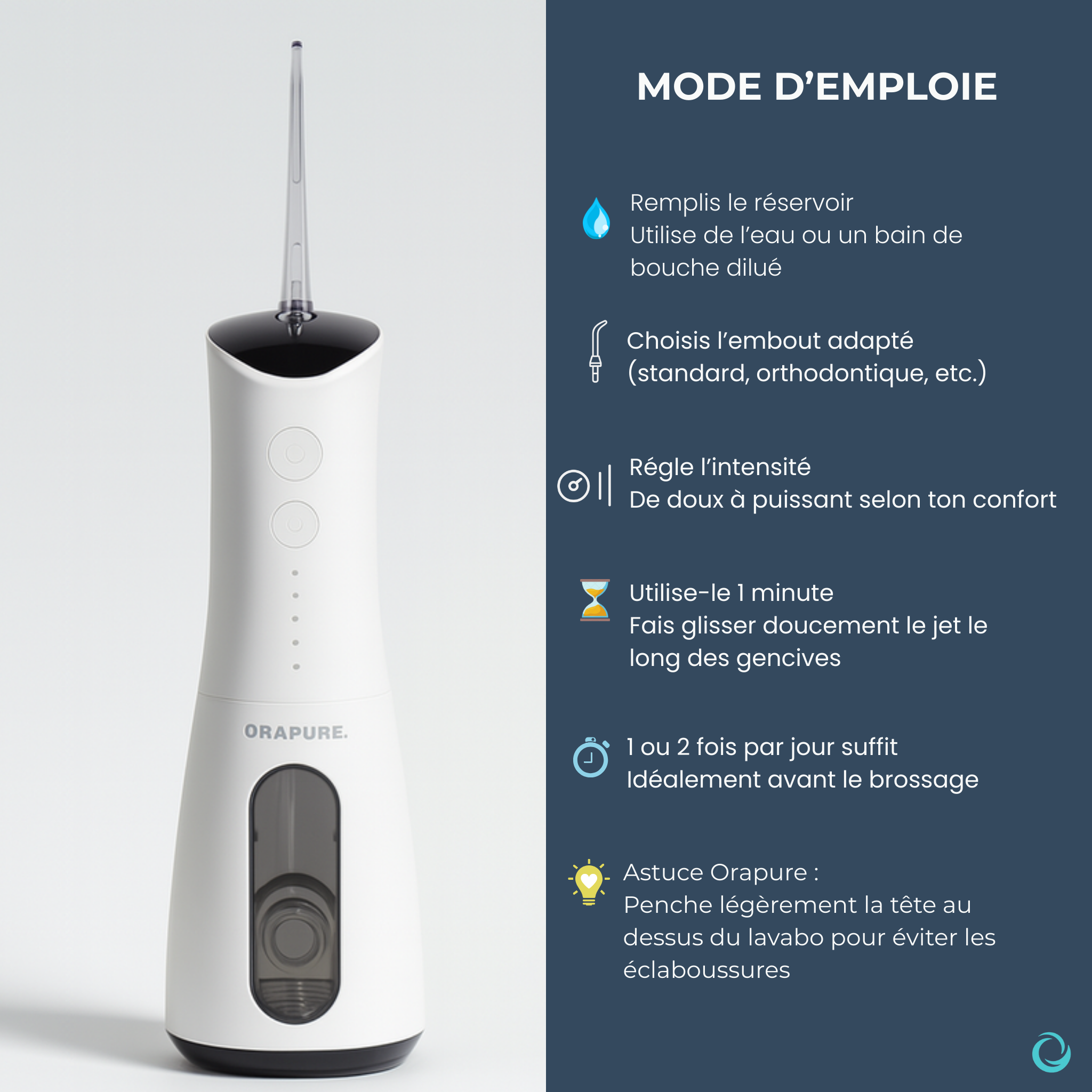 Orapure Le meilleur complément au brossage de dents